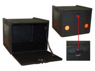 Pizza box - koffer zwart 56X52X44 cm