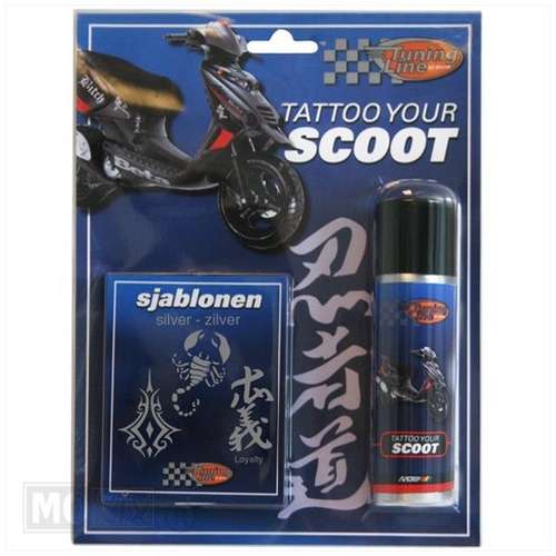 Tattoo your scoot Tribe zilver