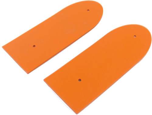 Oranje plaat scooter universeel PVC