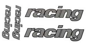 Stickerset woord [racing] univ falko 980542 4-delig