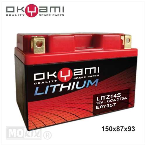 Accu lithium LITZ14S OKYAMI (150x87x93)