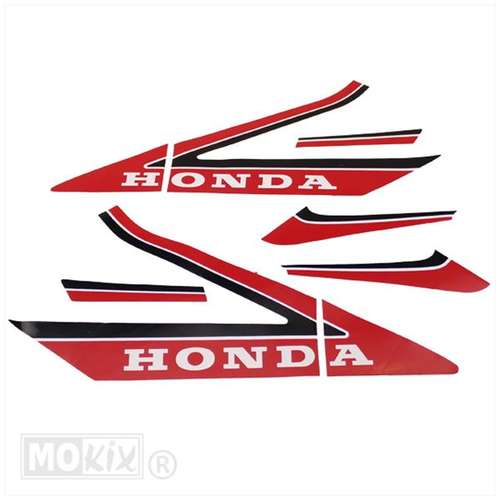 Sticker set Honda MB rood, wit