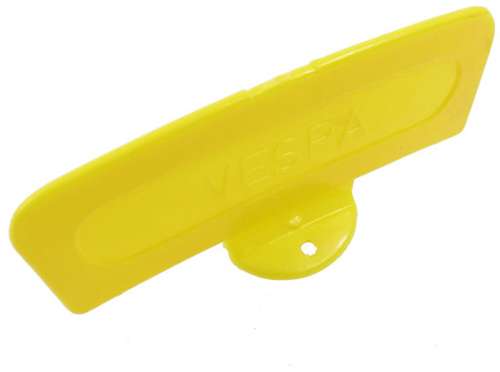 Gele plaat Vespa  met PVC voet