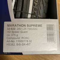 Aanbieding: Buitenband Schwalbe Marathon Supreme 28x1.25" / 32-622 700x32C - zwart met reflectie