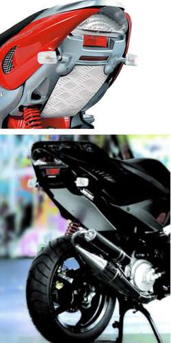 Underseat Optic parts Yamaha Aerox traanplaat