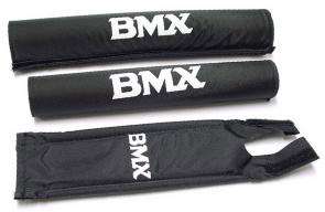 Stuur + frame pad set BMX zwart Pad-set