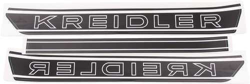 Sticker set Kreidler Tank links en rechts zwart - wit