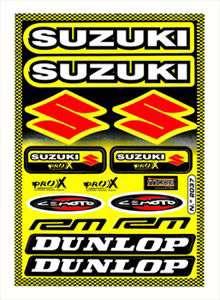 Sticker Sponsorkit Suzuki/Dunlop