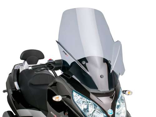 Windscherm met montageset Puig V-Tech Touring dark smoke geschikt voor Piaggio MP3 Touring 400ie 201