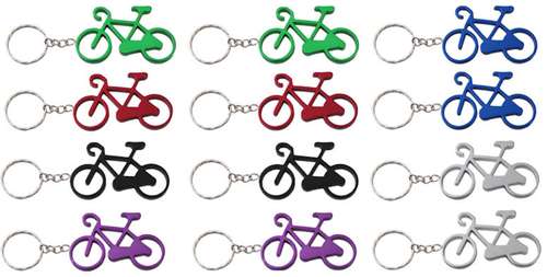 Sleutelhanger fiets 12 stuks