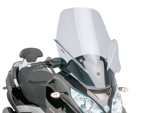 Windscherm met montageset Puig V-Tech Touring smoke geschikt voor Piaggio MP3 Touring 400ie 2012